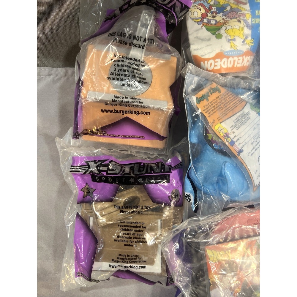 9 PC TOY LOT BURGER KING IN SEALED PACKAGING~LORD OF RINGS, STUNT X, ETC (2576) - Picture 3 of 6